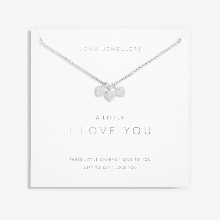 Joma Jewellery A Little I Love You Silver Necklace