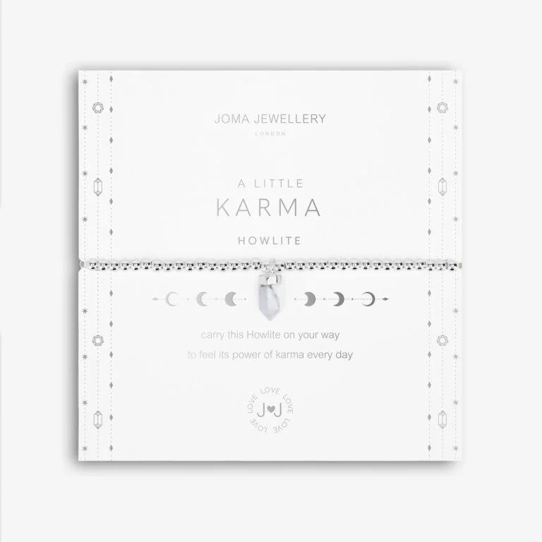 Joma Jewellery A Little Karma Crystal Howlite Bracelet