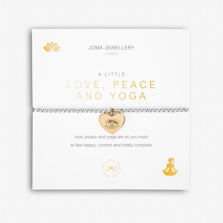 Joma Jewellery A Little Love Peace And Yoga Bracelet
