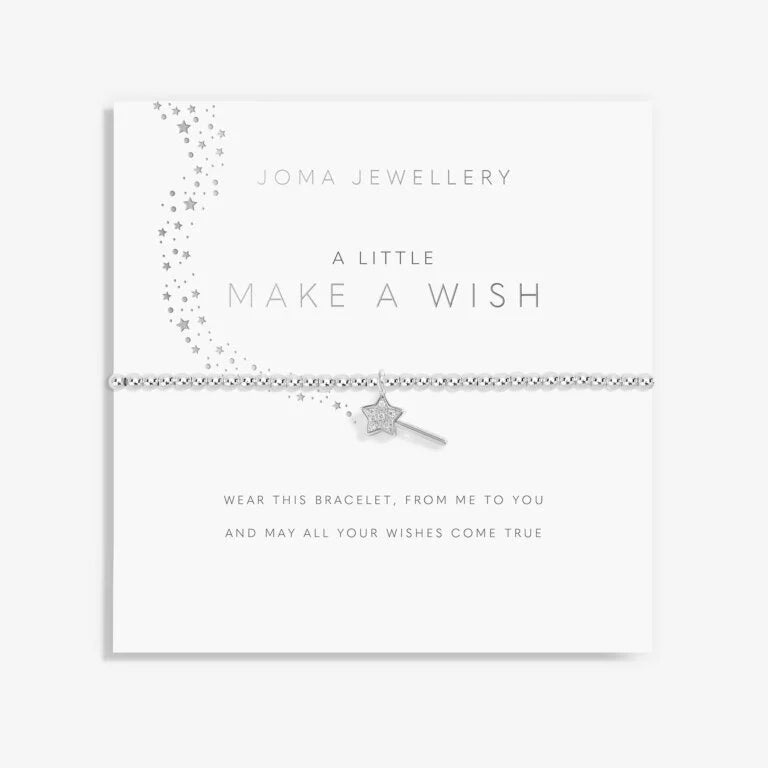 Joma Jewellery A Little Make A Wish Silver Bracelet