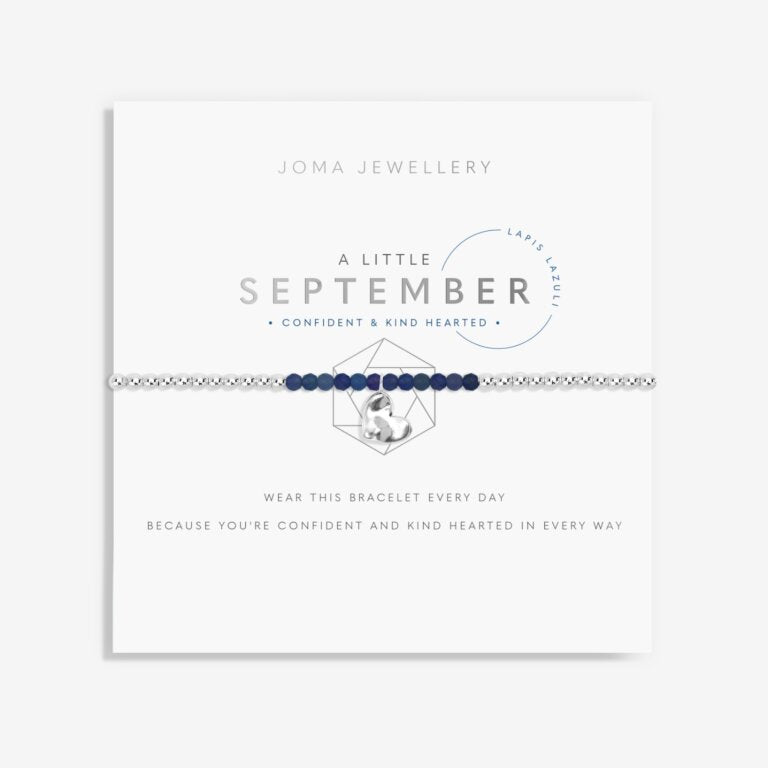 Joma Jewellery Children's Birthstone A Little September Silver Plated Bracelet