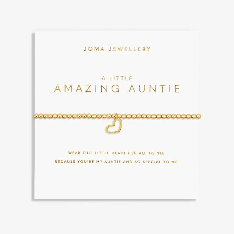 Joma Jewellery A Little Amazing Auntie Gold Plated Bracelet