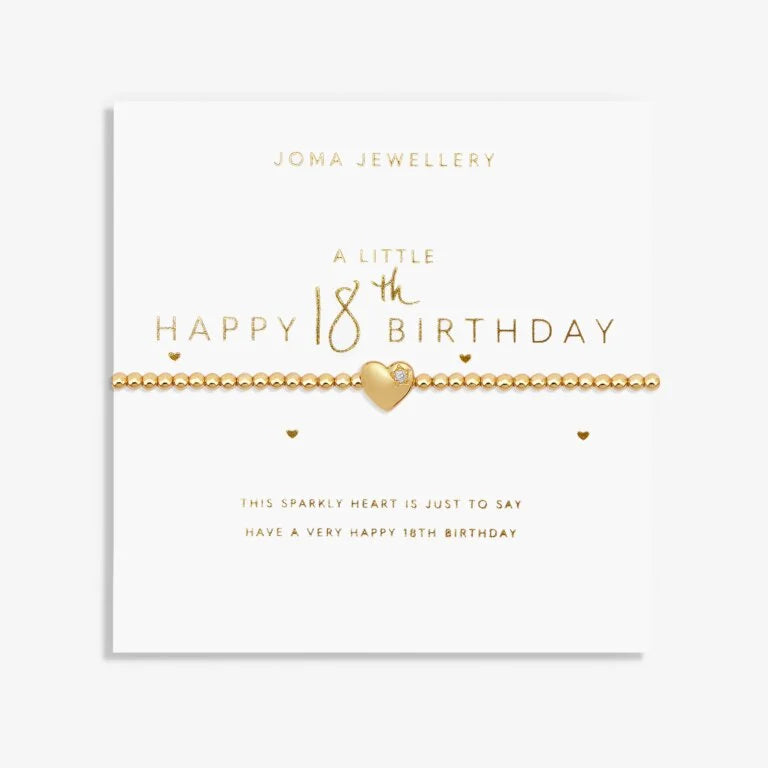 Joma Jewellery A Little Happy 18th Gold Plated Bracelet