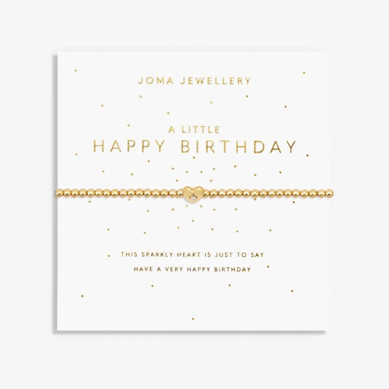 Joma Jewellery A Little Happy Birthday Gold Plated Bracelet