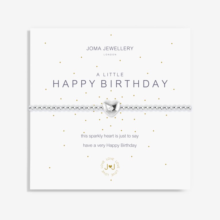 Joma Jewellery A Little Happy Birthday Solid Heart Bracelet