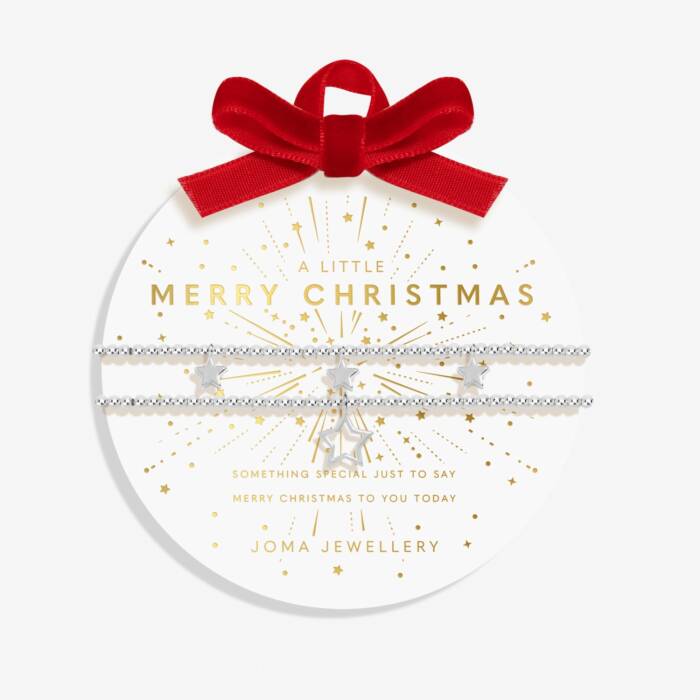 Joma Jewellery A Little Christmas Merry Christmas Set Of Two Bauble