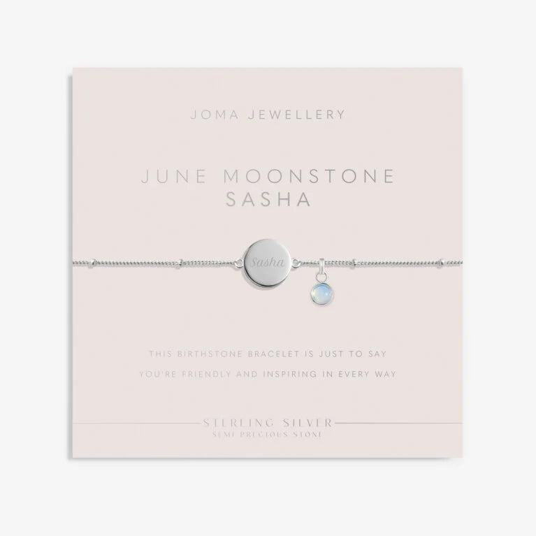 Joma Jewellery Sterling Silver Birthstone June Bracelet