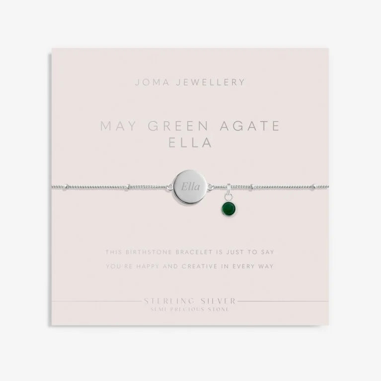 Joma Jewellery Sterling Silver Birthstone May Bracelet