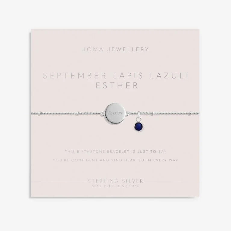 Joma Jewellery Sterling Silver Birthstone September Bracelet