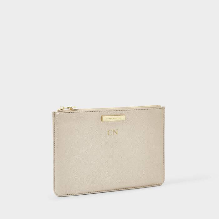 Katie Loxton Semi Precious Stone Bridal Pouch Thank You For Helping Me Tie The Knot Gold/Pearl