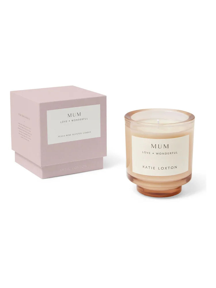 Katie Loxton Sentiment Candle Mum Peach Rose And Sweet Mandarin