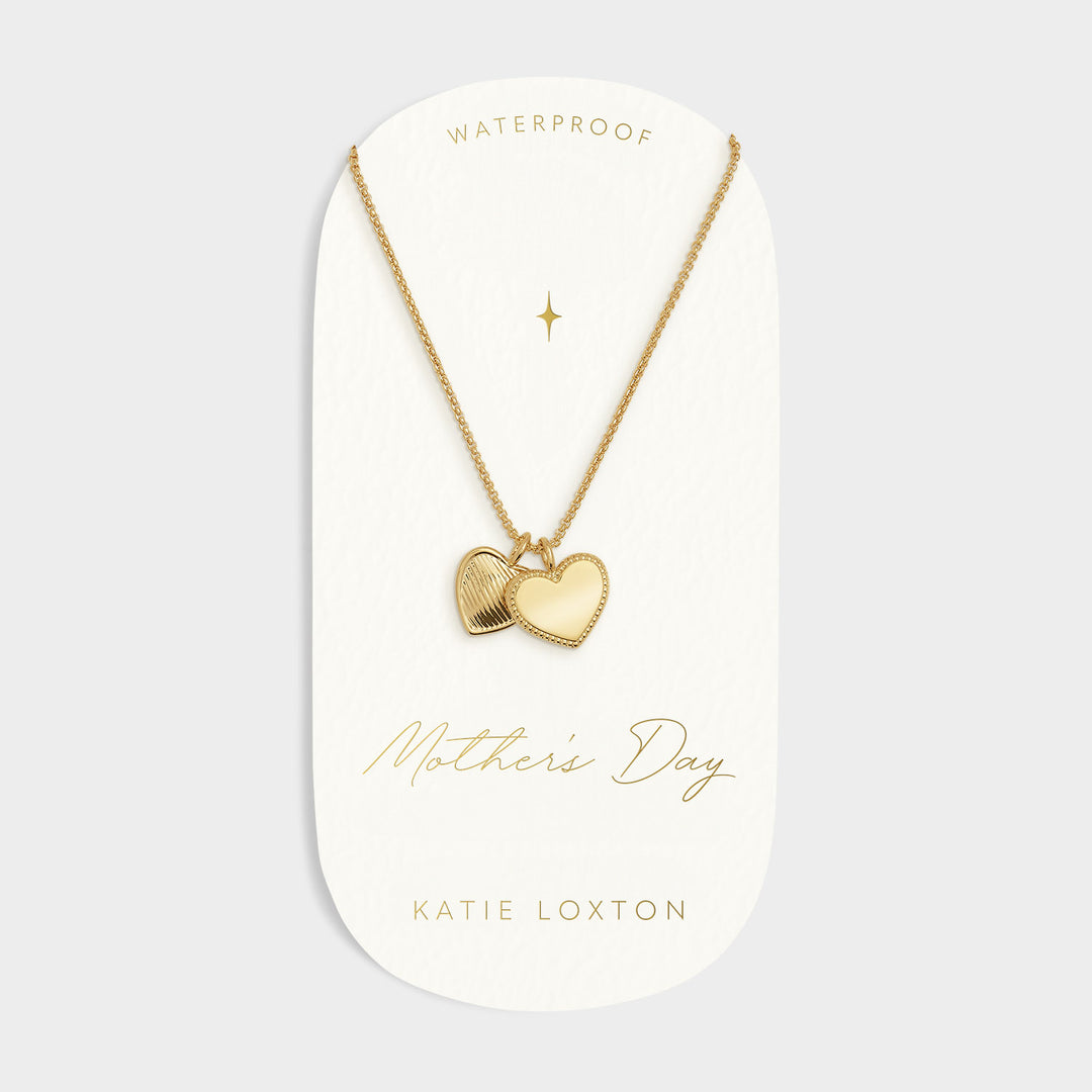 Katie Loxton Waterproof Mother'S Day Charm Necklace Gold Coated