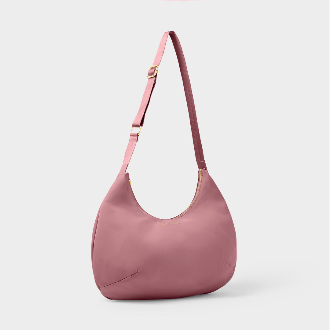 Katie Loxton Nylon-Luxe Sling Shoulder Bag Deep Rose