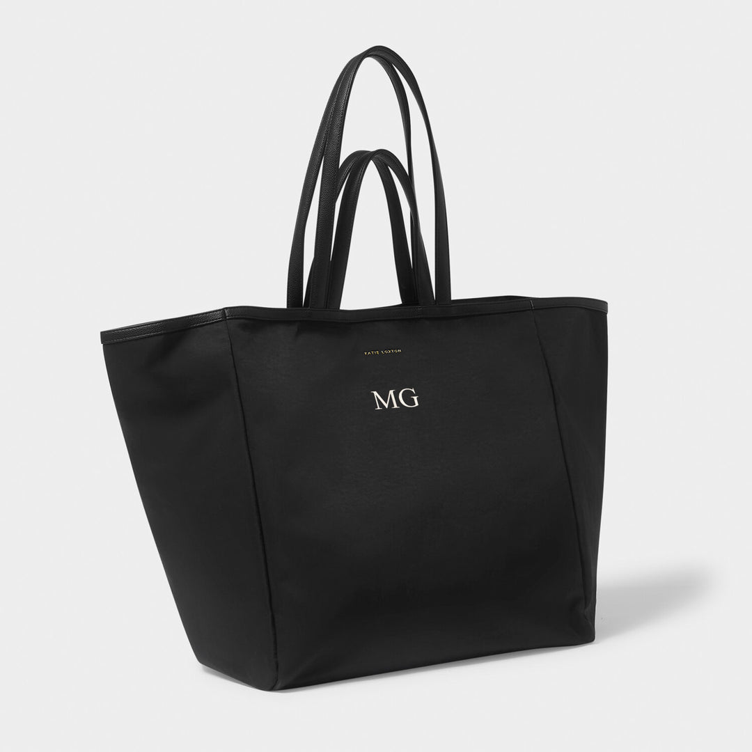Katie Loxton Nylon-Luxe Oversized Tote Bag Black