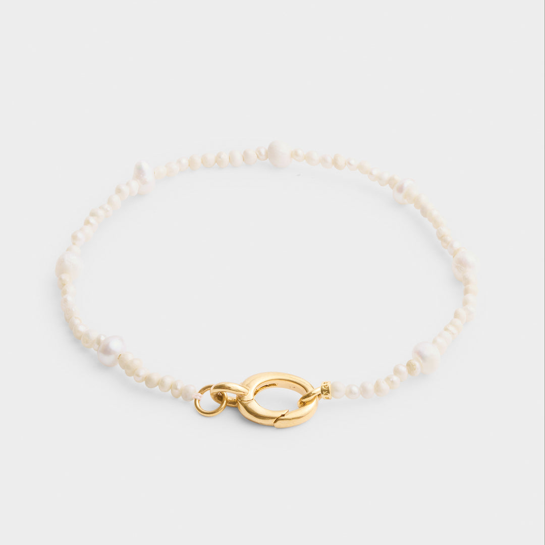 Katie Loxton Waterproof Pearl Glow Bracelet Pearl And Gold Coated