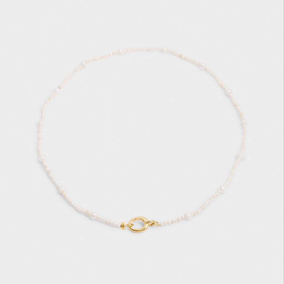 Katie Loxton Pearl Glow Choker Pearl And Gold Coated