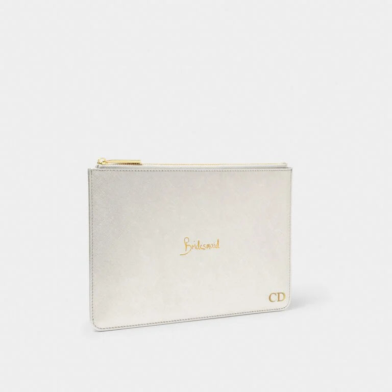 Katie Loxton Perfect Pouch Bridesmaid Silver