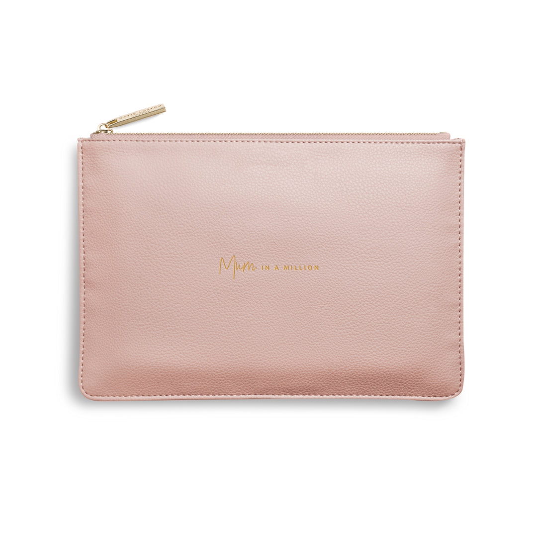 Katie Loxton Perfect Pouch Mum In A Million Pale Pink