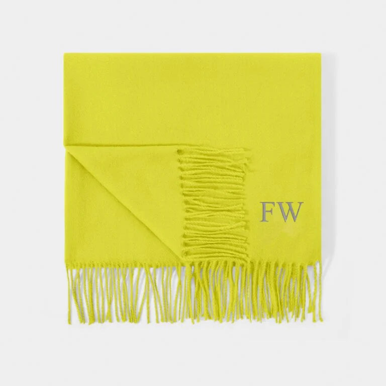 Katie Loxton Plain Blanket Scarf Lime Green