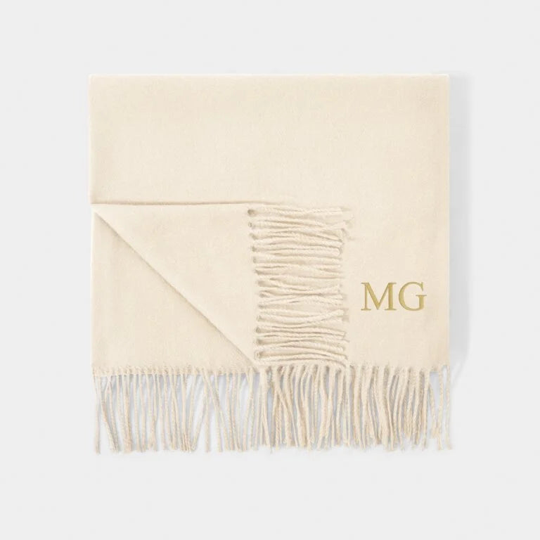 Katie Loxton Plain Blanket Scarf Off White