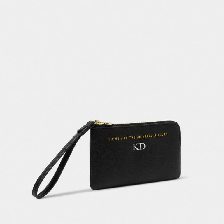 Katie Loxton Positivity Pouch Shine Like The Universe Is Yours Black