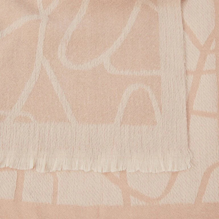 Katie Loxton Printed Blanket Scarf Abstract Line Dusty Pink/Blush Pink