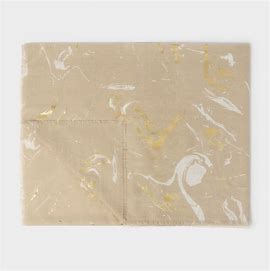 Katie Loxton Printed Foil Scarf Marble Light Taupe/White/Gold Foil