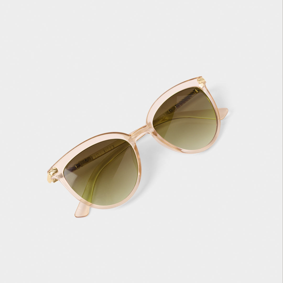 Katie Loxton Ravello Sunglasses Nude Transparent