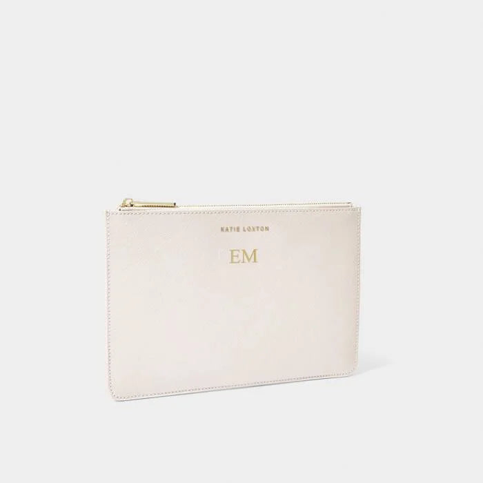 Katie Loxton Secret Message Bridal Pouch Bridesmaid in Pearlescent White