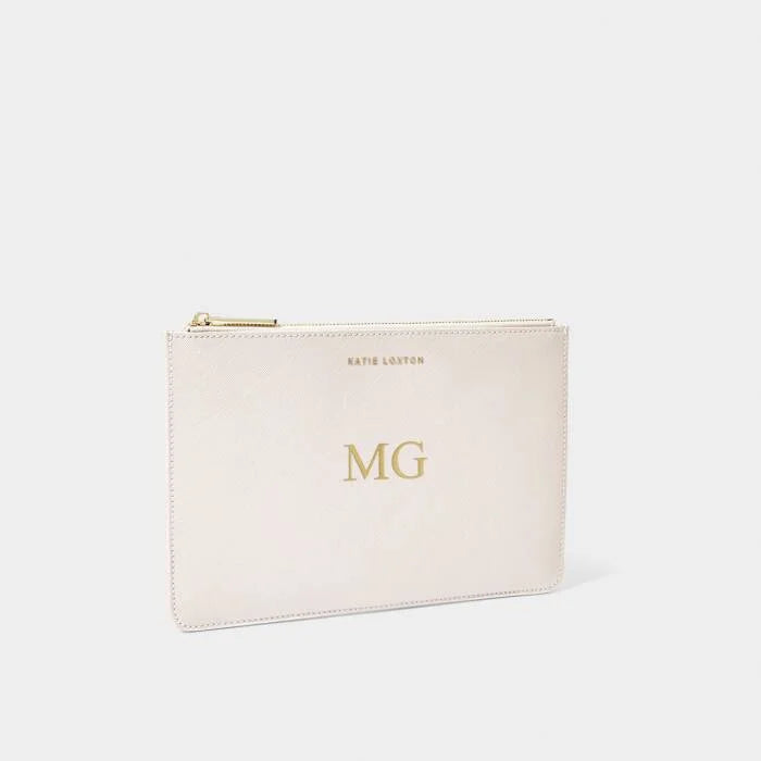 Katie Loxton Secret Message Bridal Pouch Maid Of Honour in Pearlescent White