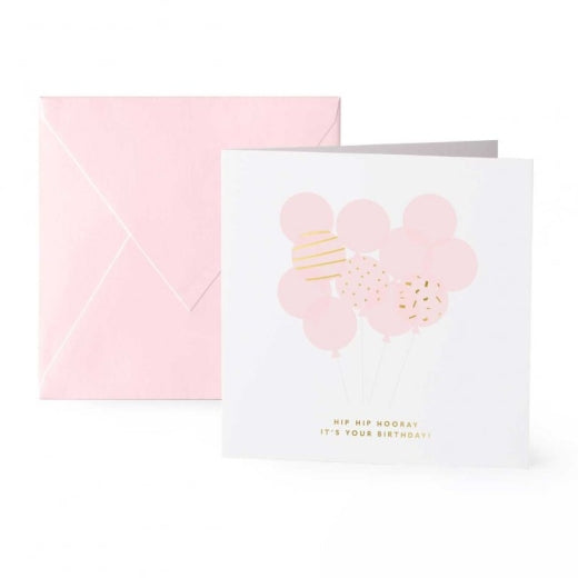 Katie Loxton Square Greetings Card Hip Hip Hooray Its Your Birthday