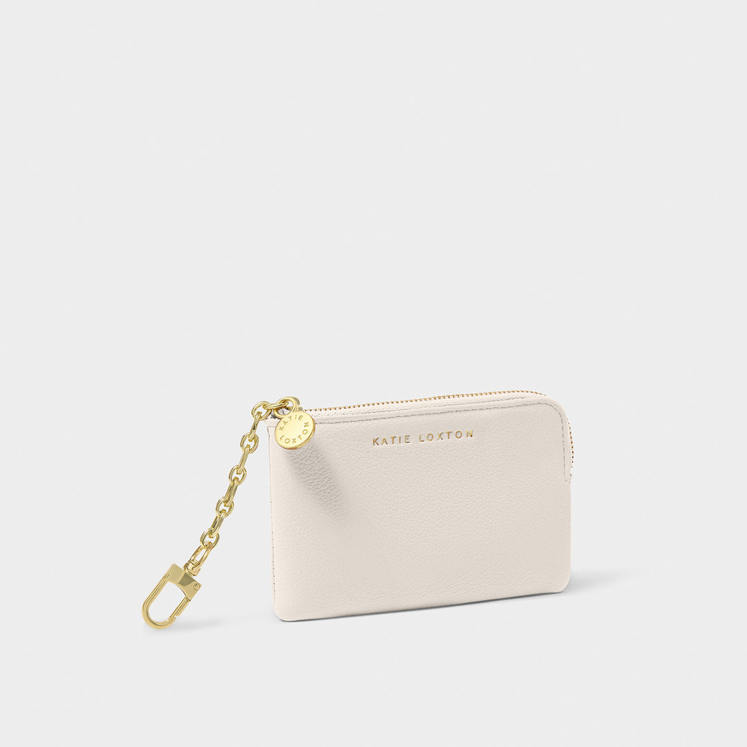 Katie Loxton Tilly Keychain Purse Off White