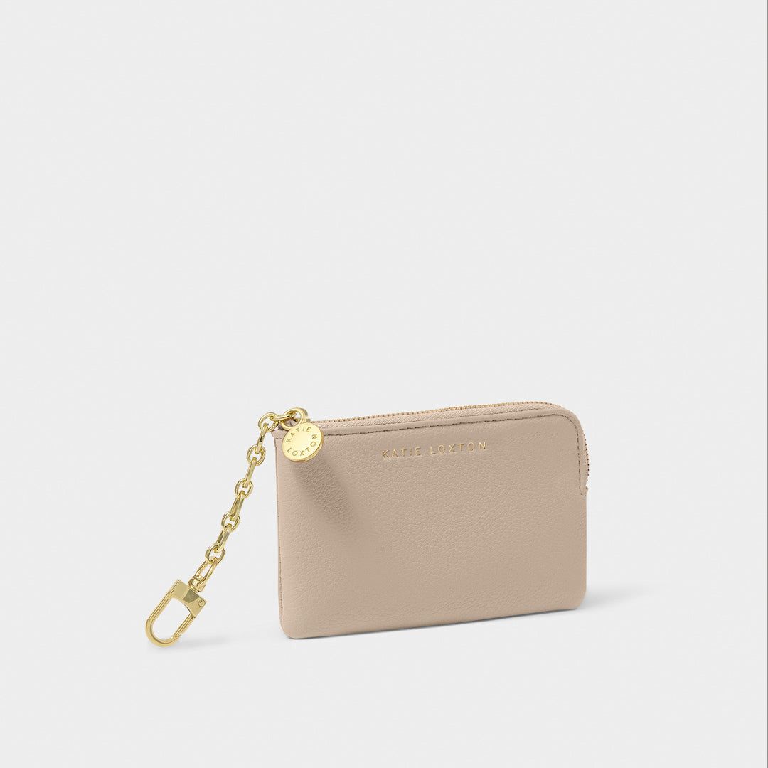 Katie Loxton Tilly Keychain Purse Taupe