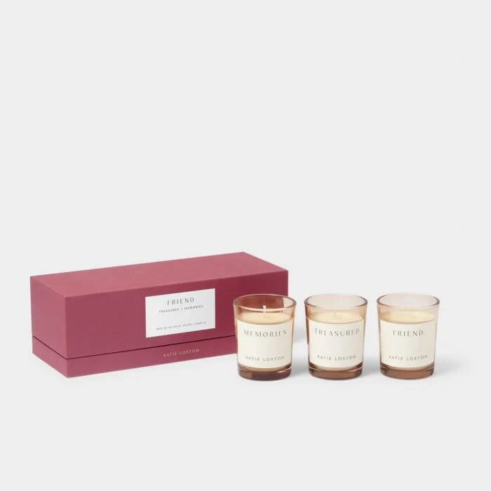 Katie Loxton Trio Votive Set Friend