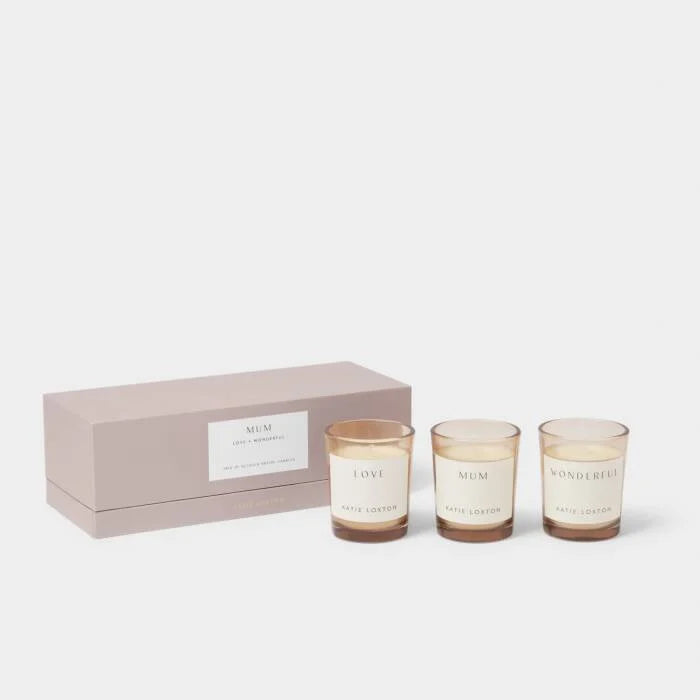 Katie Loxton Trio Votive Set Mum