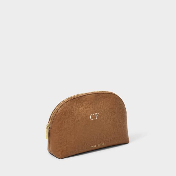 Katie Loxton Secret Message Wash Bag Believe In Yourself And Anything Is Possible Tan
