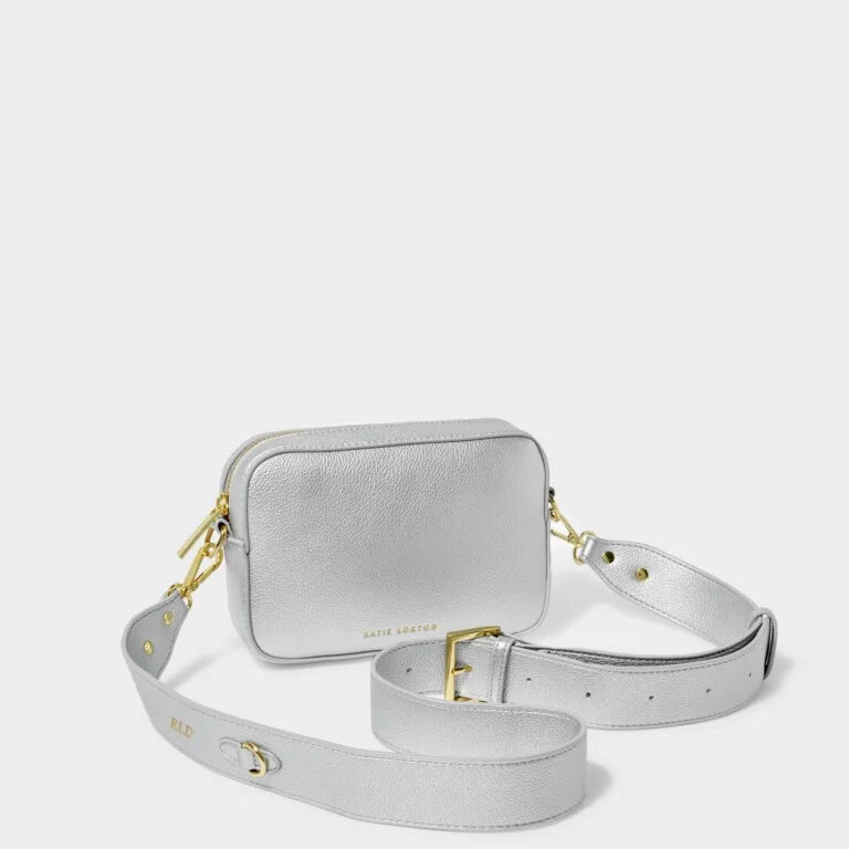 Katie Loxton Zana Mini Crossbody Bag Silver