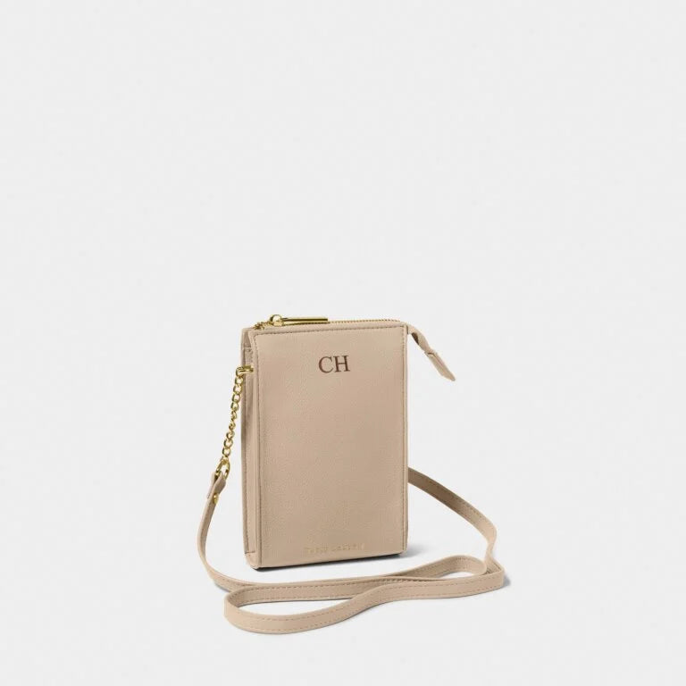 Zana Slim Crossbody Bag Light Taupe