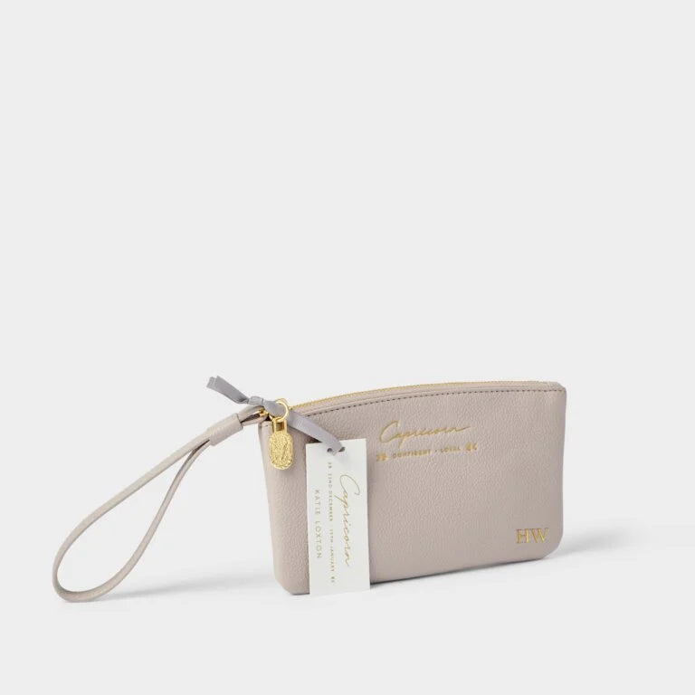 Katie Loxton Zodiac Wristlet Pouch Capricorn Pink Mist