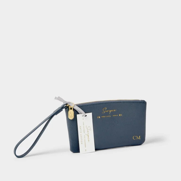 Katie Loxton Zodiac Wristlet Pouch Scorpio Slate