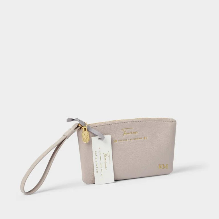 Katie Loxton Zodiac Wristlet Pouch Taurus Pink Mist