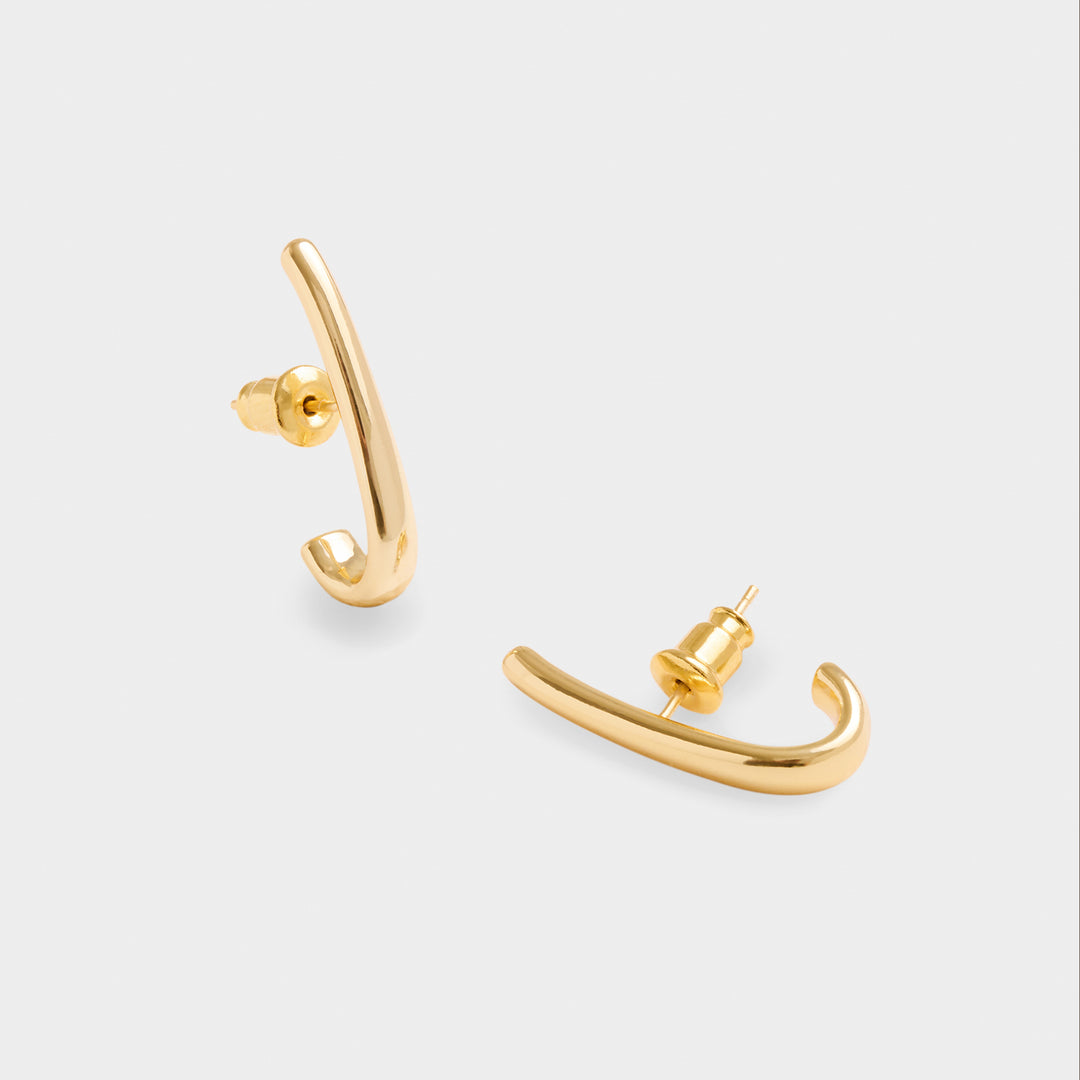 Katie Loxton Waterproof Izi Ear Huggie Earrings Gold Coated