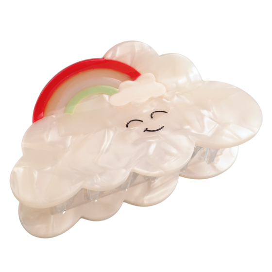 Rainbow Cloud Hair Claw Clip