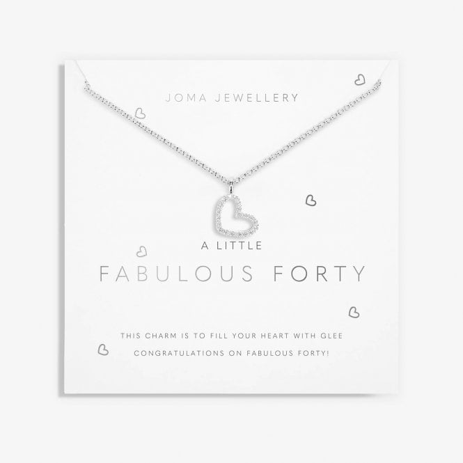 Joma Jewellery A Little Fabulous Forty Silver Necklace