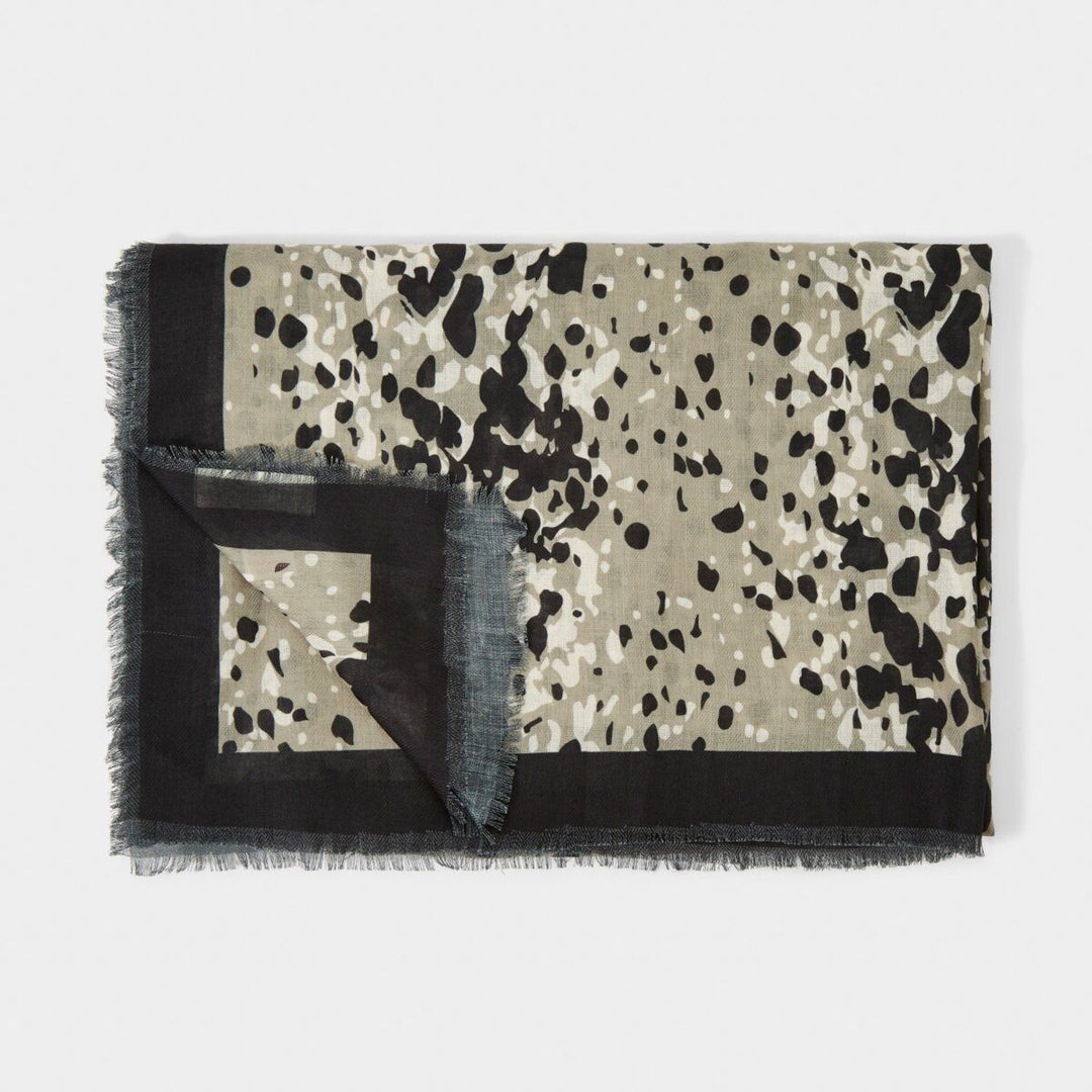 Katie Loxton Scattered Dot Scarf Olive/Black