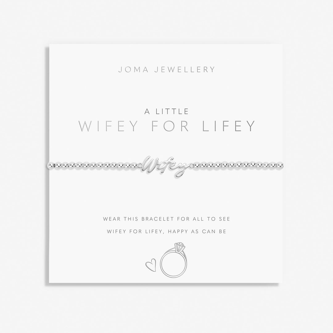 Joma Jewellery A Little Wifey For Lifey Silver Plated Bracelet