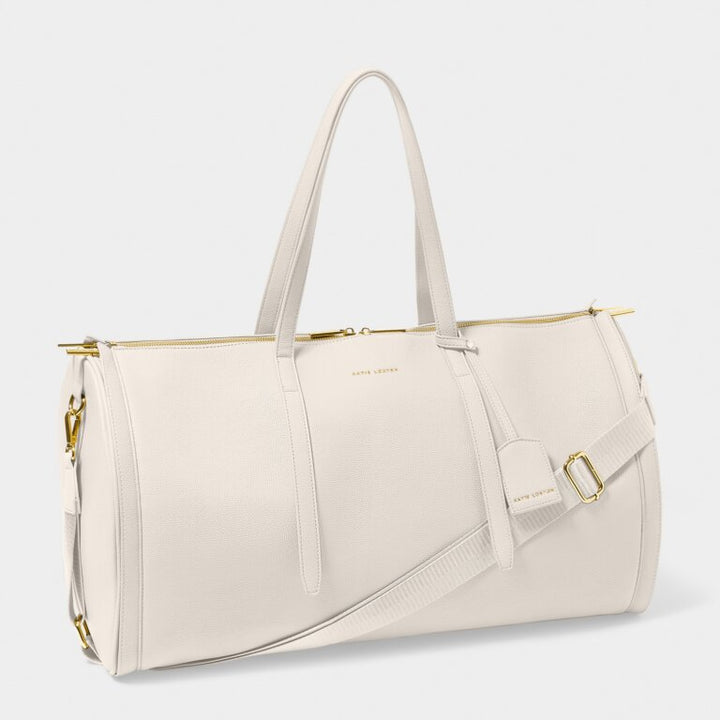 Katie Loxton Fold Out Garment Weekend Bag Off White
