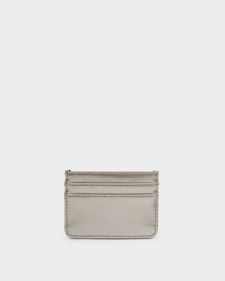 Katie Loxton Nova Textured Patent Cardholder Pewter