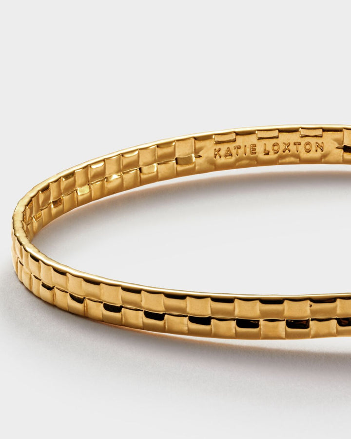 Katie Loxton Taya Woven Bangle Gold Coated