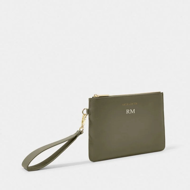 Katie Loxton Zana Wristlet Pouch Khaki